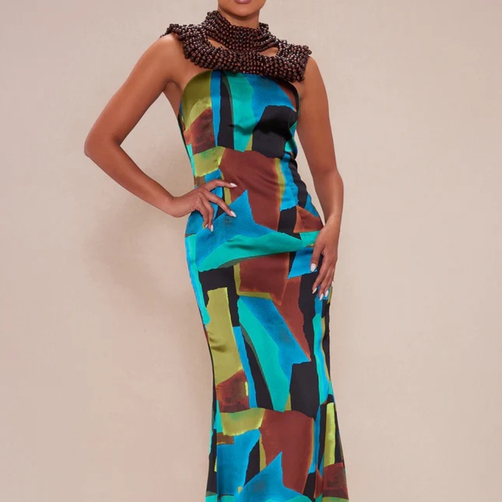 Carolyn Satin Maxi Dress Set